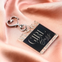 Брелок для ключей акриловый &laquo;Girl boss&raquo;, 5 х 4,8 см