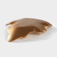 Блюдо для фруктов Доляна «Золотой лист», 32×24×5 см, цвет золотой Блюдо для фруктов Доляна «Золотой лист», 32×24×5 см, цвет золотой