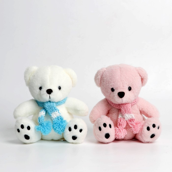 Мягкая игрушка &laquo;Мишка в шарфе&raquo;, 22 см, цвета МИКС