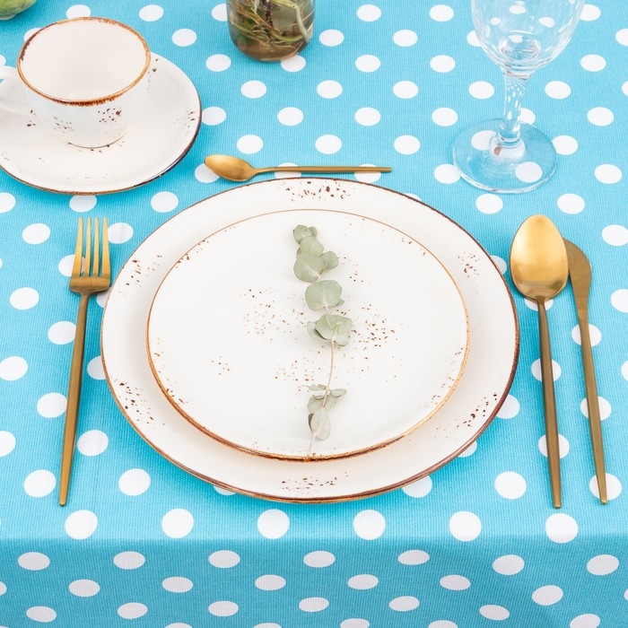 Скатерть Доляна &laquo;Лесная голубика&raquo; 150х110 см, 100% хлопок