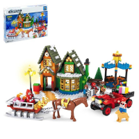 Конструктор &laquo;Домик Санты&raquo;, 860 деталей