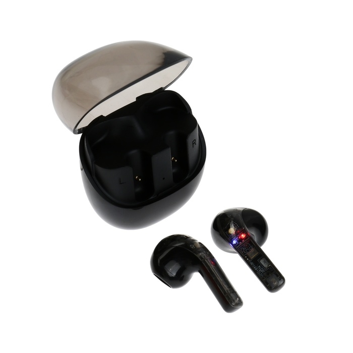 Наушники беспроводные R20, TWS, вкладыши, BT 5.3 , 30/200 мАч, шумоподавление, чёрные Наушники беспроводные R20, TWS, вкладыши, BT 5.3 , 30/200 мАч, шумоподавление, чёрные