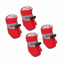 Ботинки для собак "Уют" с утяжкой, набор 4 шт, размер 4 (5х 4 см), красные Ботинки для собак "Уют" с утяжкой, набор 4 шт, размер 4 (5х 4 см), красные