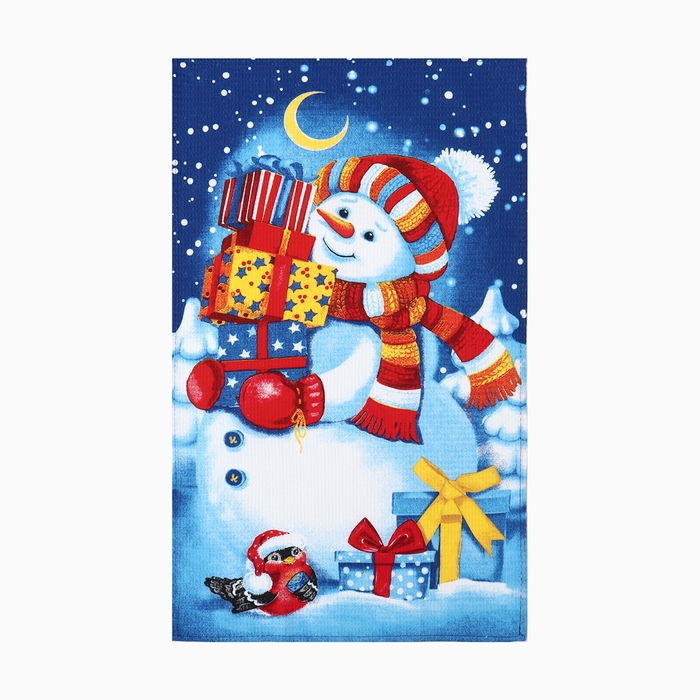 Набор кухонных полотенец Доляна &laquo;С новым годом&raquo; 35х60см-4шт, 100% хлопок