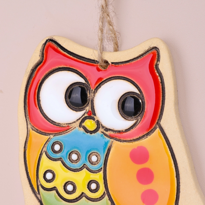 Панно Панно "Сова", 7 см, майолика