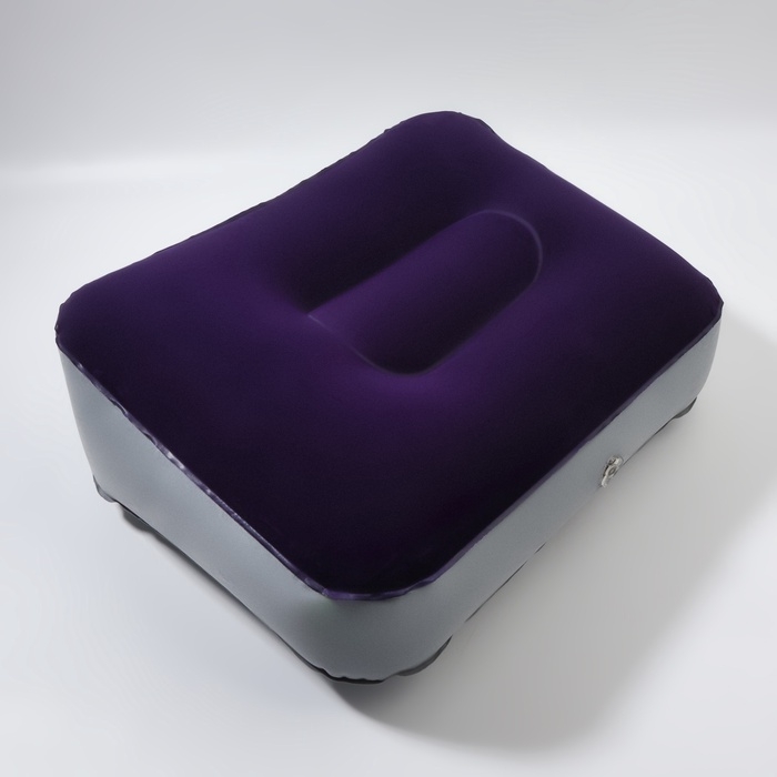 Подушка надувная 37*28*15см синий/серый пакет Подушка надувная 37*28*15см синий/серый пакет