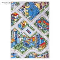 Ковер принт «Мегаполис», размер 200х200 см, полиамид Ковер принт «Мегаполис», размер 200х200 см, полиамид