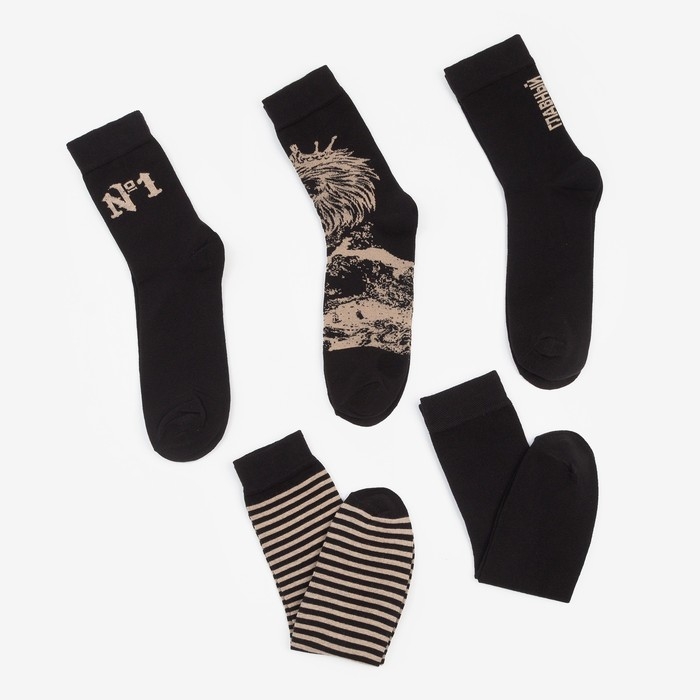 Набор мужских носков KAFTAN Набор мужских носков KAFTAN "Главный" 5 пар, размер 41-44 (27-29 см)