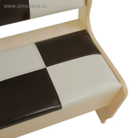 Кухонный уголок Домино стандарт, 1500х1000х840, Дуб млечный/Кож.зам