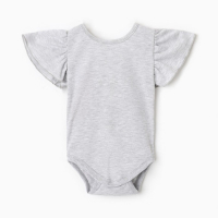 Боди Крошка Я "Розовый бант", р.28, серый, рост 86-92 см Боди Крошка Я "Розовый бант", р.28, серый, рост 86-92 см