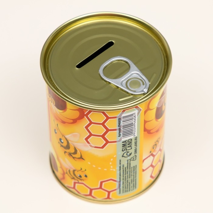 Копилка-банка металл Копилка-банка металл "Храните дельги в банке"