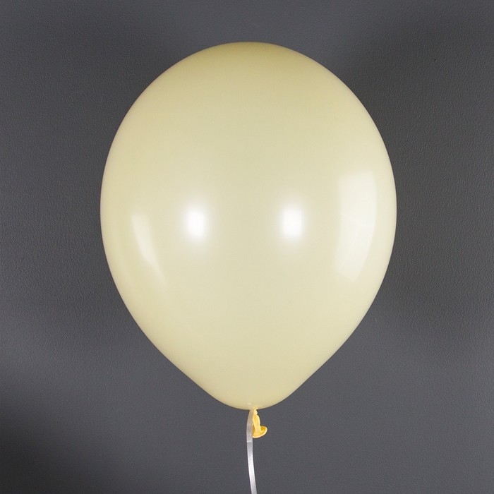 Шар латексный 12", макарунс, 100 шт., светло-жёлтый