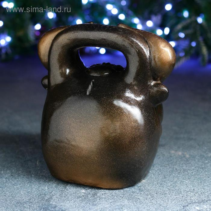 Копилка Копилка "Бык гиря" золото-бронза, 21см