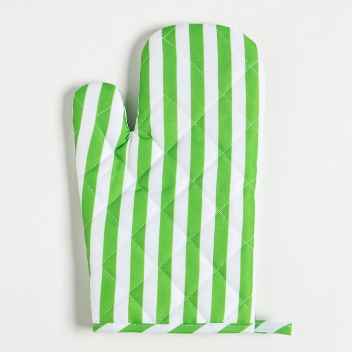 Варежка Доляна цвет зелёный 26х16 см, 100% п/э Варежка Доляна цвет зелёный 26х16 см, 100% п/э