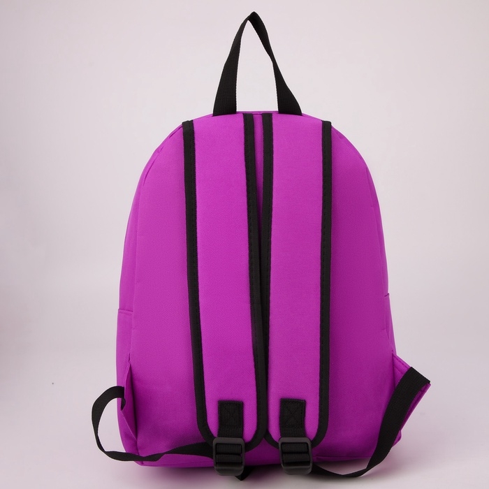 Рюкзак школьный текстильный &laquo;Космос&raquo;, 37 х 33 х 13 см, с липучками, фиолетовый