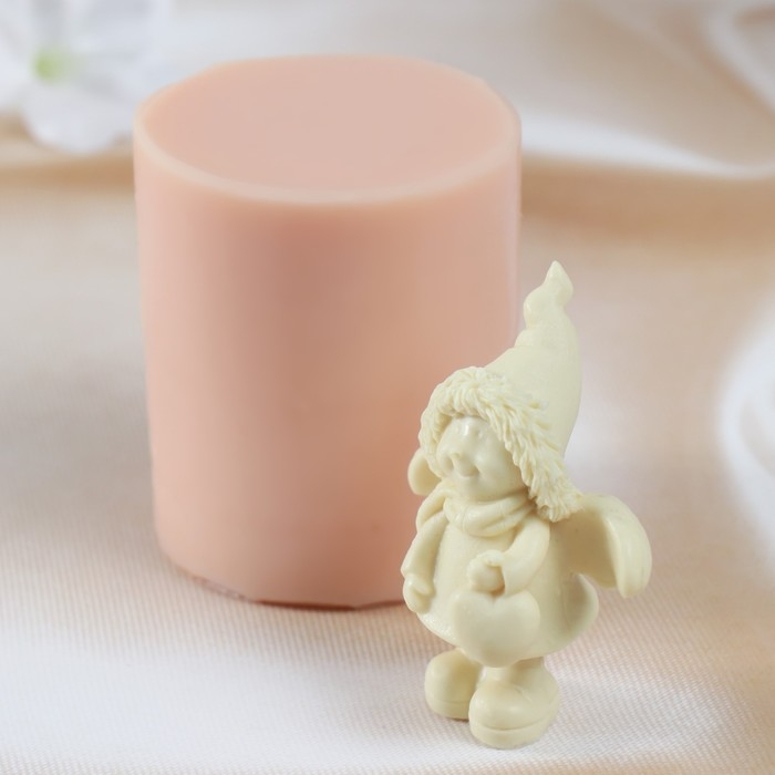 Молд силиконовый "Новогодний ангел" изделие 6,7х5,2х3,3 см