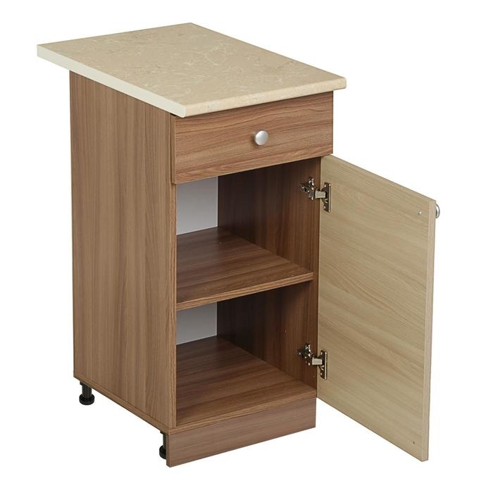 Шкаф напольный, 400 &times; 450 &times; 840, Ясень шимо темный/Ясень шимо светлый