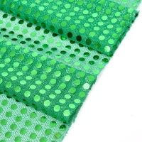 Отрез для рукоделия, сетка с пайетками, цвет зелёный, 47,5 × 50 см Отрез для рукоделия, сетка с пайетками, цвет зелёный, 47,5 × 50 см
