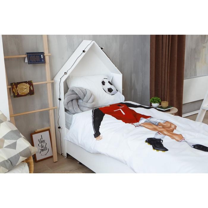 Постельное белье Этель 1,5 сп &laquo;Футболист&raquo; 143х215 см, 150х214 см, 50х70 см -1 шт