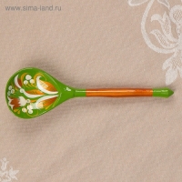 Ложка полубаская «Зеленая роспись», ручная работа Ложка полубаская «Зеленая роспись», ручная работа