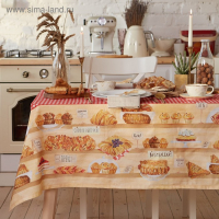 Скатерть "Этель" Bakery house 220х147 см, 100% хлопок, репс 210 г/м2