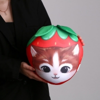 Подушка антистресс &laquo;Котик-клубничка&raquo;