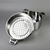 Мантоварка «Алтын», 16,2 л, d=26 см, 3 секции, капсульное дно, стеклянная крышка, индукция Мантоварка «Алтын», 16,2 л, d=26 см, 3 секции, капсульное дно, стеклянная крышка, индукция