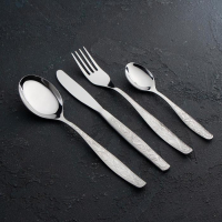 Набор столовый &laquo;Уралочка&raquo;, 12 предметов, толщина 2 мм, декорированная коробка, цвет серебряный