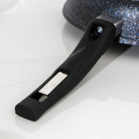 Сковорода &laquo;Гранит Star&raquo;, d=28 см, стеклянная крышка, антипригарное покрытие, тёмно-синий