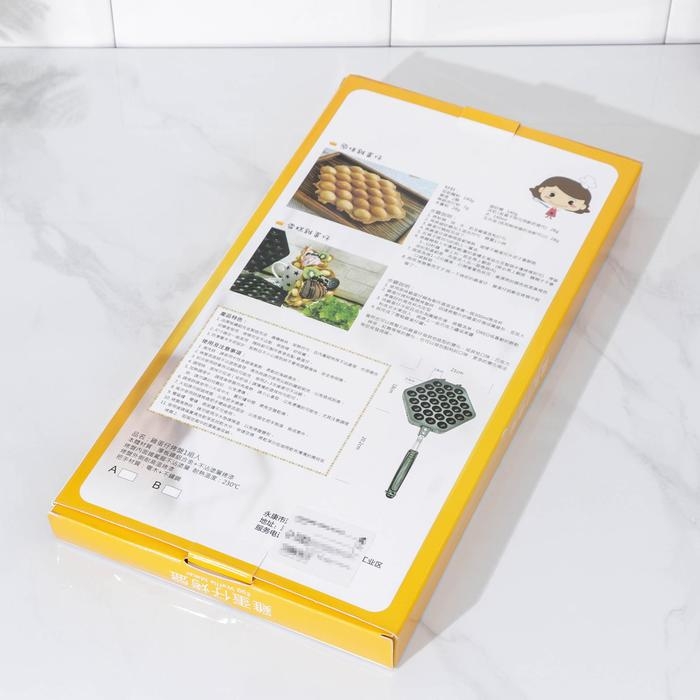 Сковорода двойная &laquo;Орешки&raquo;, 40&times;21&times;3,3 см, пластиковая ручка, цвет чёрный