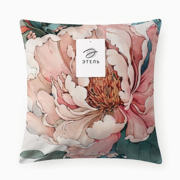 Чехол на подушку Этель Чехол на подушку Этель "Peony", 40*40 см, 100 п/э, велюр