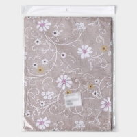 Скатерть на стол на нетканой основе &laquo;Ромашки&raquo;, 137&times;110 см, цвет коричневый