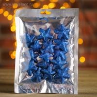 Фигурка для поделок и декора «Звезда», набор 15 шт., размер 1 шт. 3,5×3,5×2 см, цвет синий Фигурка для поделок и декора «Звезда», набор 15 шт., размер 1 шт. 3,5×3,5×2 см, цвет синий