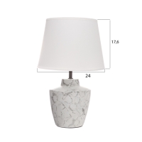 Лампа настольная "Лили" 1х40Вт Е27 жемчуг 25х25х38,,5см