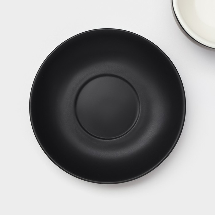 Набор чайный керамический Magistro Matt black, 4 предмета: чашка 210 мл, 2 шт, блюдце d=14 см, 2 шт Набор чайный керамический Magistro Matt black, 4 предмета: чашка 210 мл, 2 шт, блюдце d=14 см, 2 шт