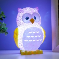 Ночник "Филин" LED RGB от батареек 3хLR44 МИКС 6х7х10см RISALUX