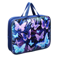 Папка с ручками текстильная А4, 350 х 270 х 70 мм, Calligrata "Бабочки" Папка с ручками текстильная А4, 350 х 270 х 70 мм, Calligrata "Бабочки"