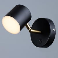 Бра "Алонсо" LED 5Вт черно-золотой 10х7,5 см