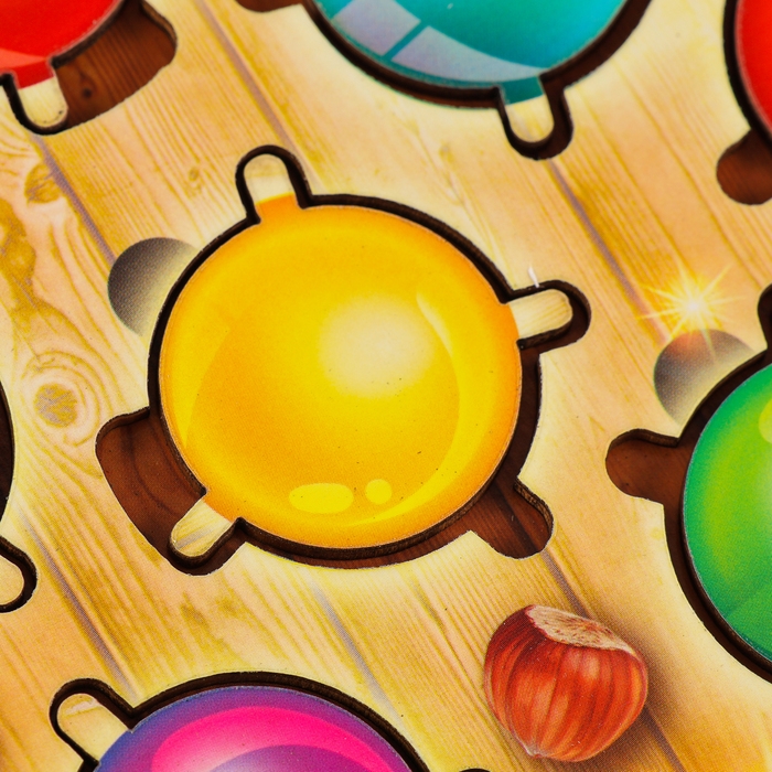 Новогодняя деревянная головоломка для детей &laquo;Новый год! Цветная гирлянда&raquo;, 21 х 15 см