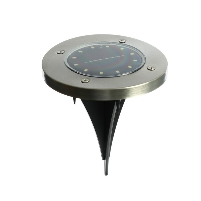 Садовый светильник на солнечной батарее, 11.5 &times; 13 &times; 11.5 см, 12 LED, свечение белое