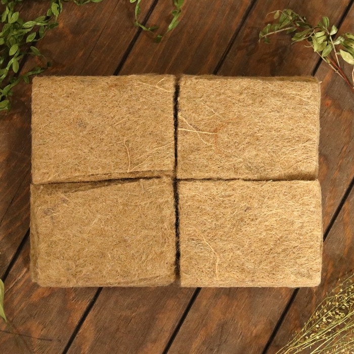 Набор джутовых ковриков для микрозелени Набор джутовых ковриков для микрозелени "Рецепты Дедушки Никиты" 40 шт