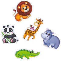 Мягкий пазл для малышей &laquo;Африка&raquo;, 5 пазлов, Крошка Я