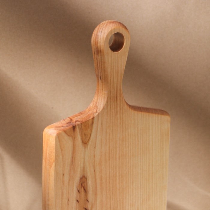 Доска разделочная с ручкой Adelica, 28&times;15&times;2,2 см, покрыта маслом, цельная берёза