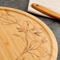 Менажница деревянная &laquo;Цветы&raquo;, 25 см