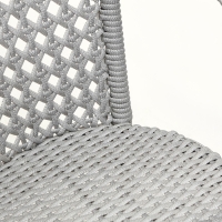 Кресло садовое из искусственного ротанга 60х70х80см серое Кресло садовое из искусственного ротанга 60х70х80см серое