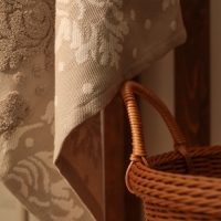 Полотенце махровое Этель "Классика", цв. коричневый, 50х90 см, 83% хл, 17% лён, 500 г/м2