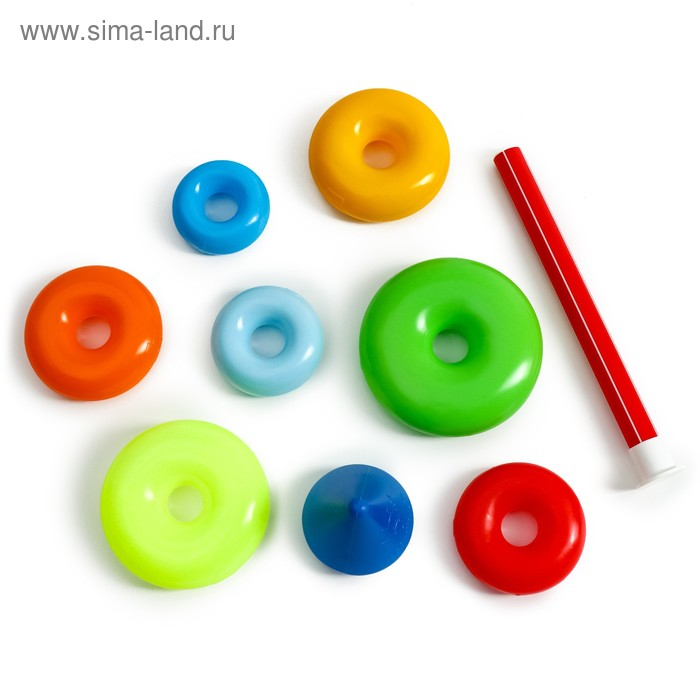 Пирамидка 7 колец с конусом № 1 Пирамидка 7 колец с конусом № 1