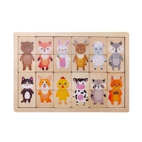 Пазлы из дерева «Половинки. Животные» Пазлы из дерева «Половинки. Животные»