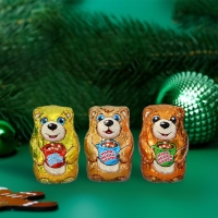 Шоколадная бомбочка "Мишка с маршмеллоу", МИКС, 35 г