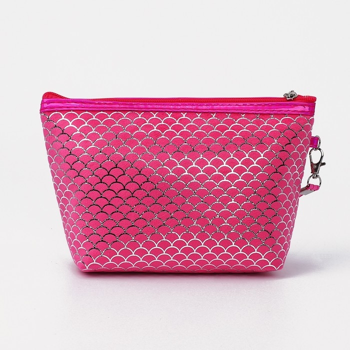 Косметичка на молнии, цвет малиновый Косметичка на молнии, цвет малиновый